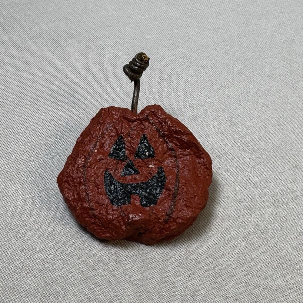 Handmade Jack O Lantern Pin